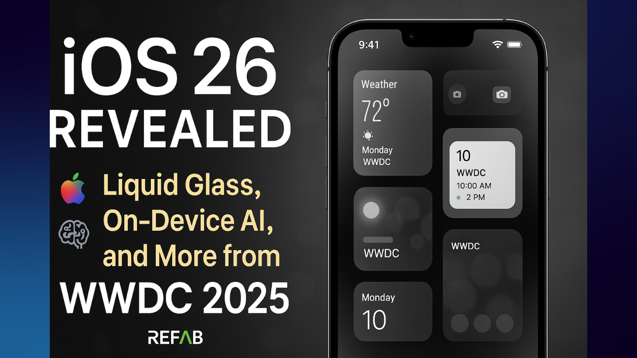 iOS 26 with Liquid Glass UI