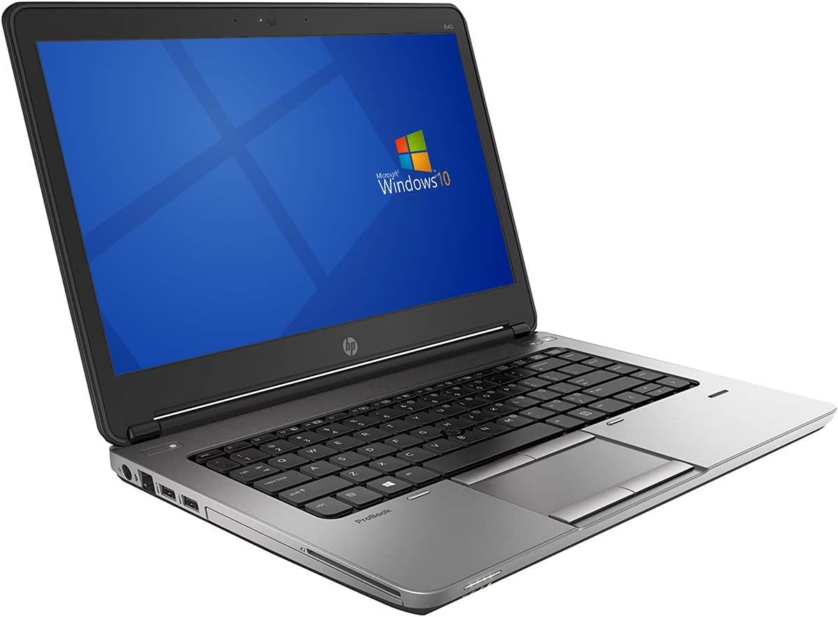 Renewed - HP PROBOOK 640 G1 14" LAPTOP INTEL CORE I5-4200M 4th GEN 2.5GHZ WEBCAM 8GB RAM 256GB S...