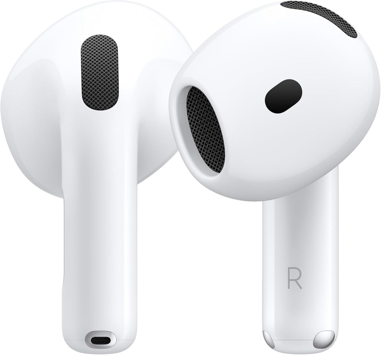AirPods 4 ANC Wireless Earbuds, Bluetooth Headphones with Active Noise Cancellation, Adaptive Audio, Transparency Mode, Personalized Spatial Audio, USB-C Charging Case, Wireless Charging, H2 Chip White
