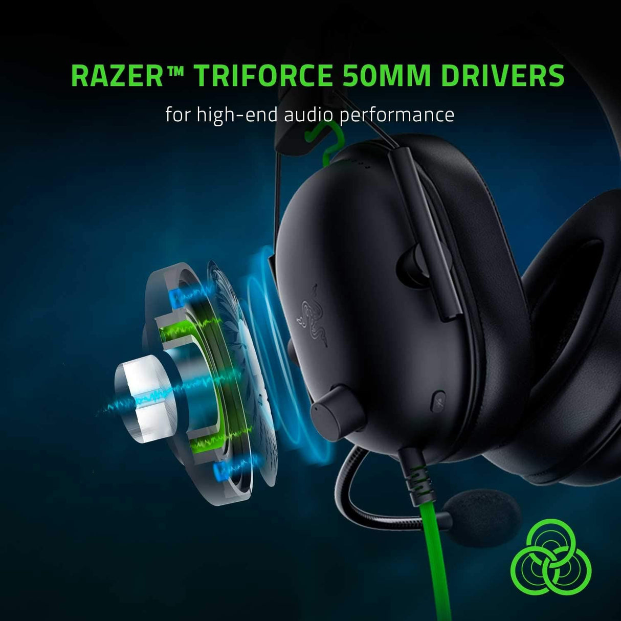 Razer BlackShark V2 X gaming headset for PC, PS4, PS5, Switch, Xbox Series X|S, Mobile, in Classic Black with 7.1 surround sound & memory foam cushions