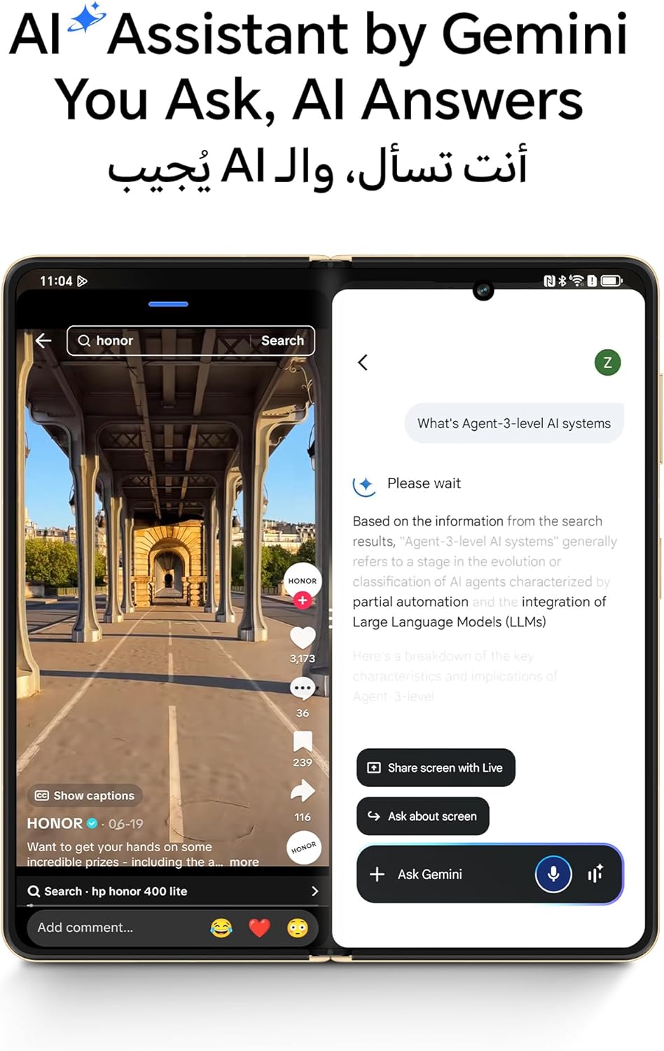Honor Magic V5 Dual SIM 5G Gold 16GB RAM 512GB – International Version