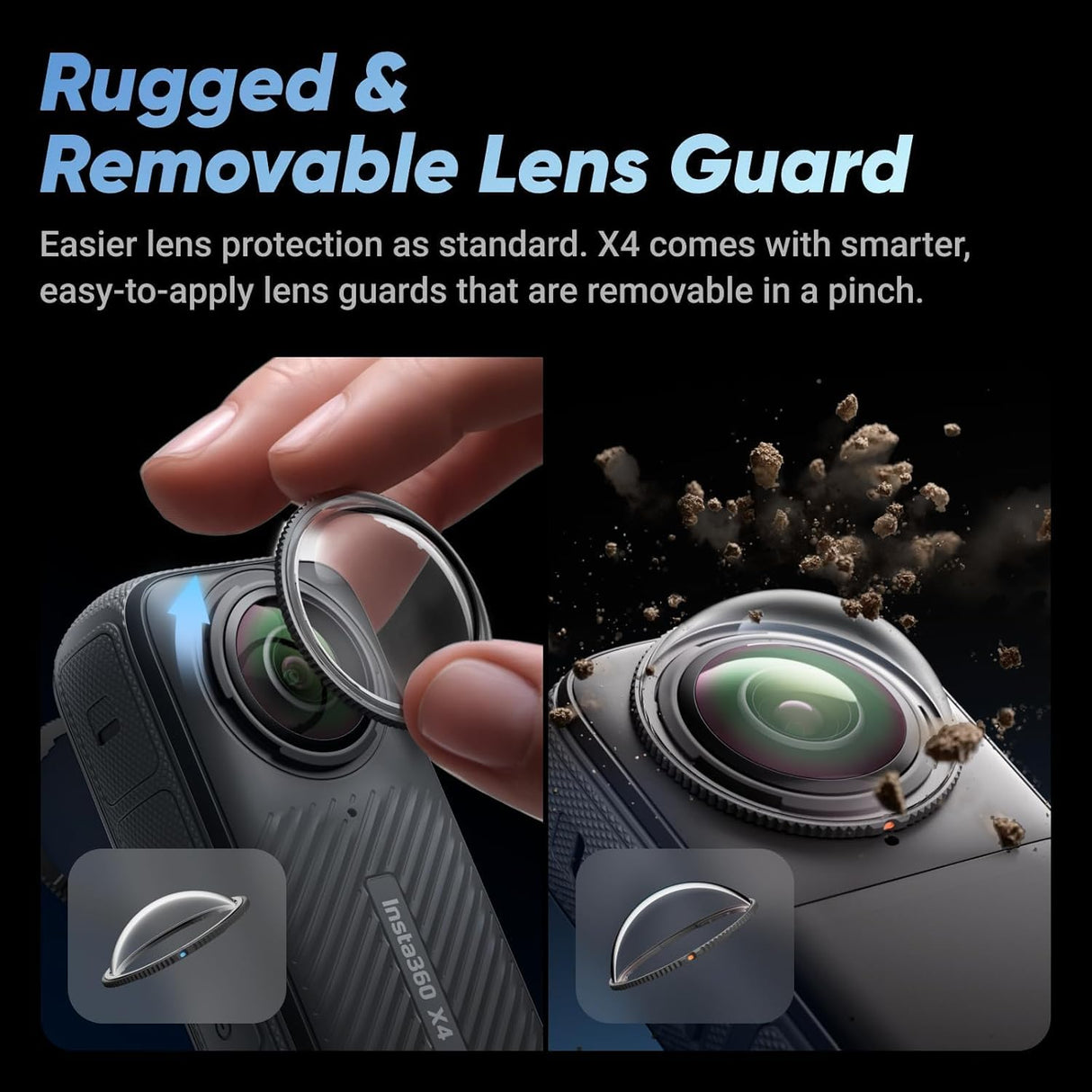 removable lens guards