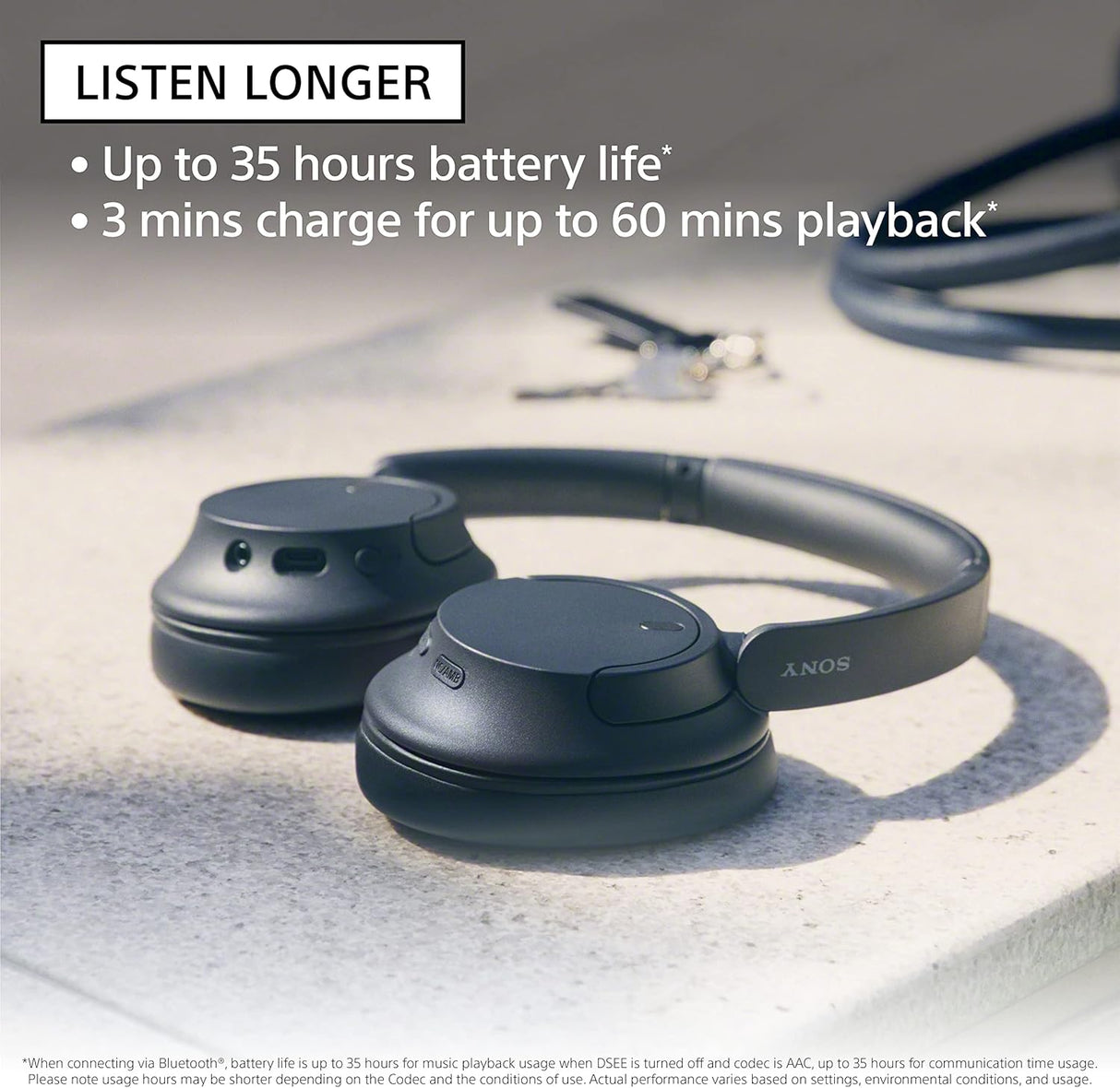 Sony WH-CH720N Noise Cancelling Wireless Headphones — V1 Processor, 35-Hour Battery