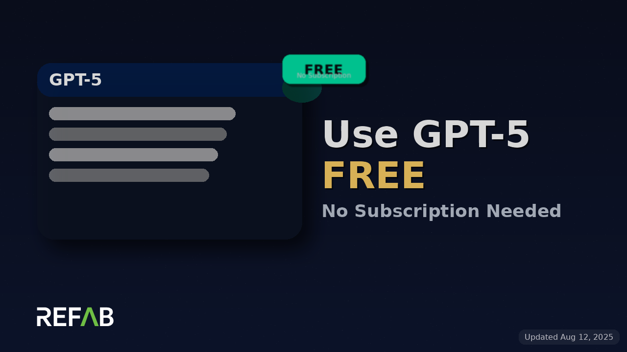 How to Use GPT-5 for Free