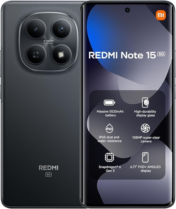 Redmi Note 15 5G — 6.77" AMOLED, 108MP OIS (Global Version)