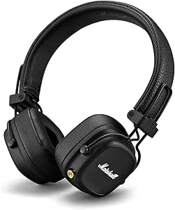 Marshall Major IV — On-Ear Bluetooth Headphones, 80+ Hours, Wireless Charging