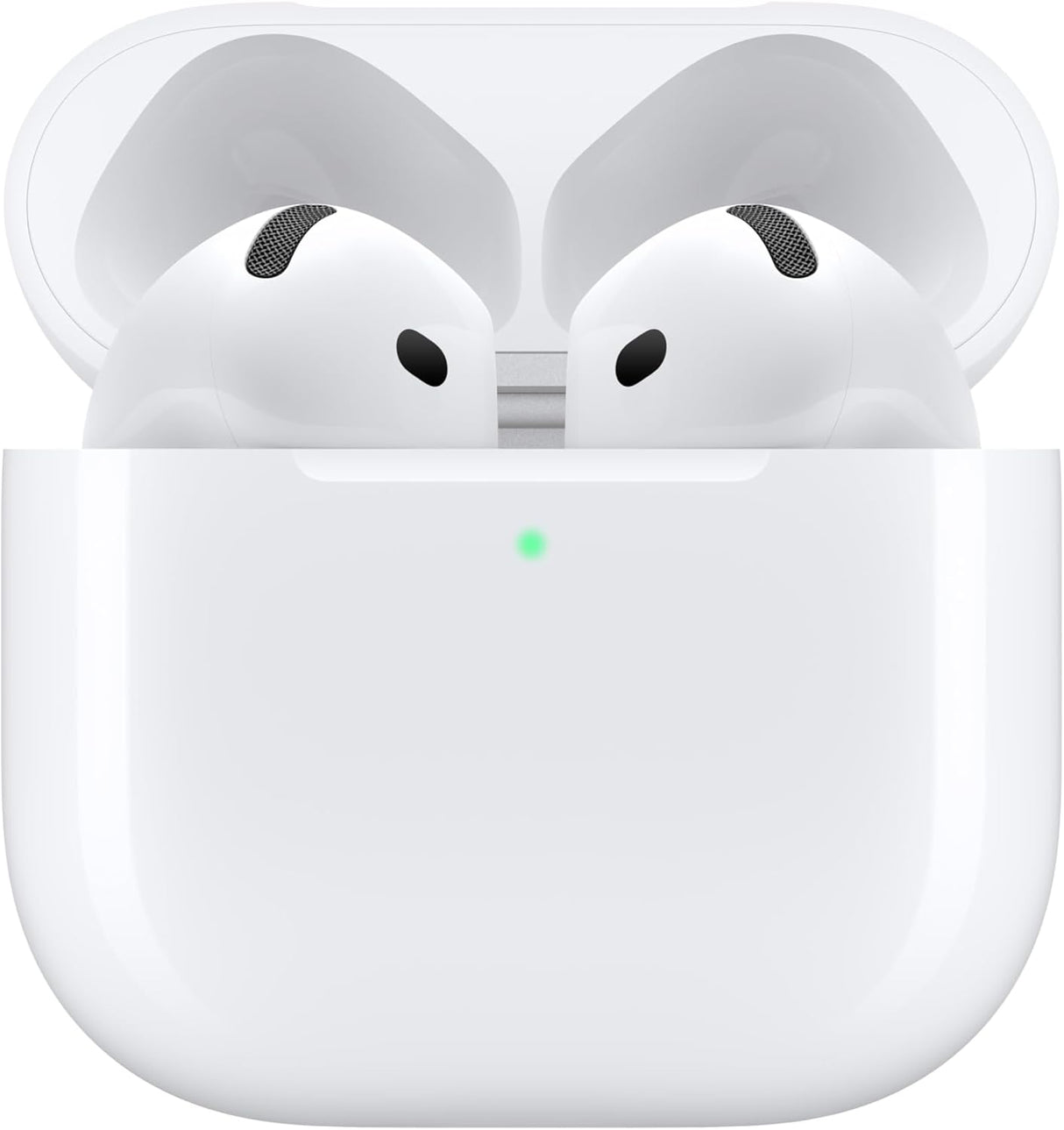 AirPods 4 ANC Wireless Earbuds, Bluetooth Headphones with Active Noise Cancellation, Adaptive Audio, Transparency Mode, Personalized Spatial Audio, USB-C Charging Case, Wireless Charging, H2 Chip White