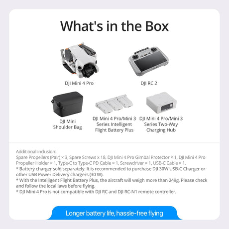 DJI Mini 4 Pro Fly More Combo Plus (DJI RC 2)