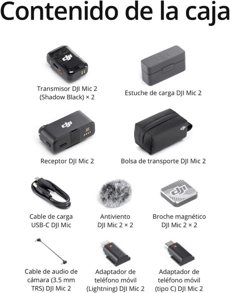 DJI Mic 2 wireless microphone kit