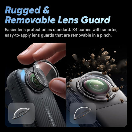 insta360 with Removable Lens Guard