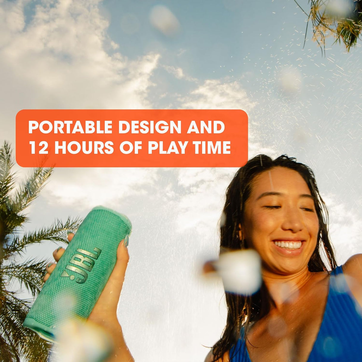 JBL Flip 6 Portable Bluetooth Speaker -IP67 Waterproof, 12H Battery, PartyBoost
