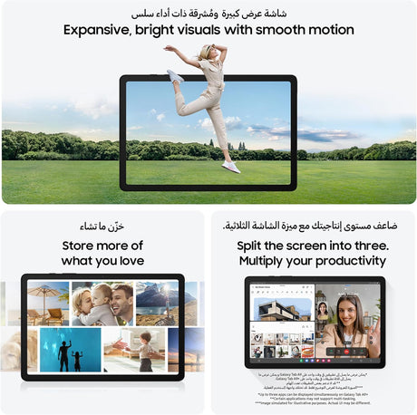 Samsung Galaxy Tab A9 LTE Android Tablet, 4GB + 64GB Storage, Colour Graphite – UAE Version