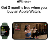 Apple Watch Series 7 (GPS, 45mm) Smart watch - Midnight Aluminium Case with Midnight Sport Band - Regular. Fitness Tracker, Blood Oxygen & ECG Apps, Always-On Retina Display, Water Resistant (Renewed)