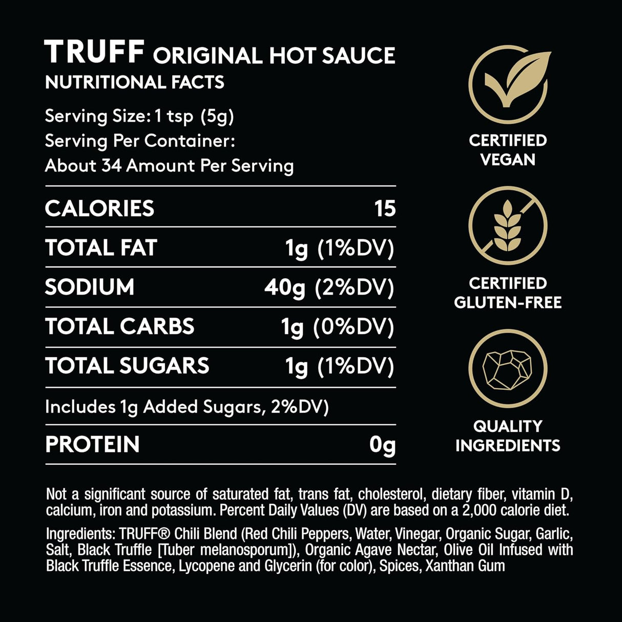 Original Black le Hot Sauce, Gourmet Hot Sauce with Ripe Chili Peppers, Black le Oil, Agave Nectar, Unique Flavor Experience in a Bottle, 6 Oz.